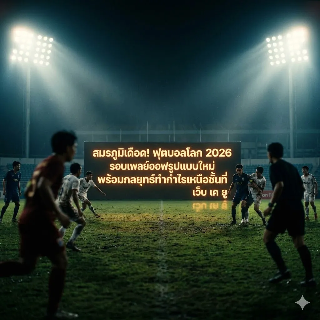 สมรภูมิเดือด! ฟุตบอลโลก 2026 รอบเพลย์ออฟรูปแบบใหม่ พร้อมกลยุทธ์ทำกำไรเหนือชั้นที่ เว็บ เค ยู