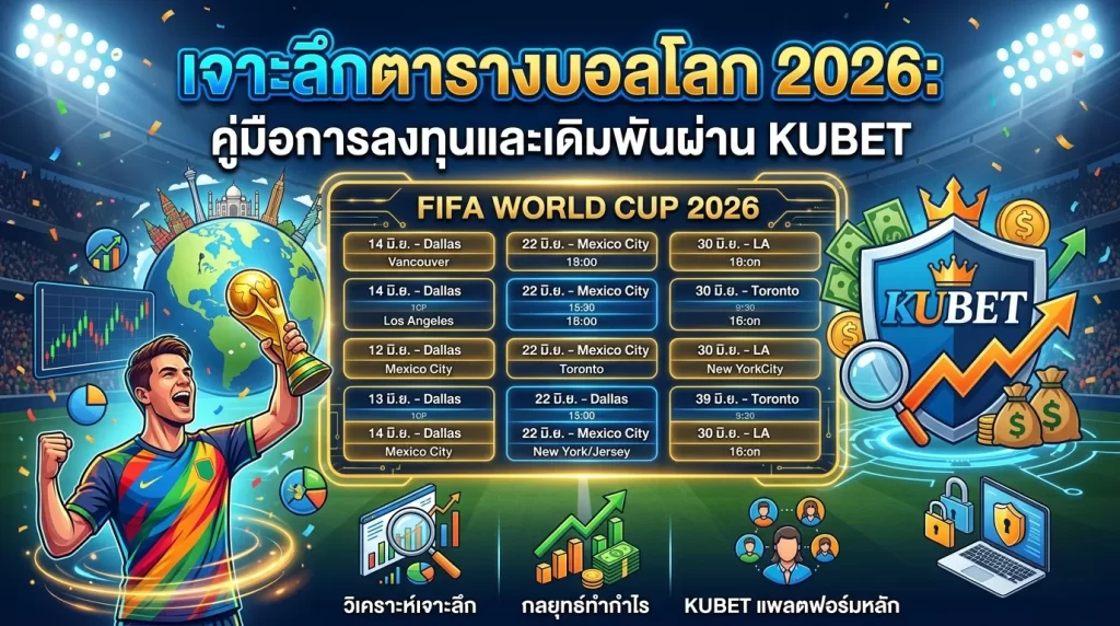 เจาะลึกฟุตบอลโลก 2026 รอบคัดเลือกและโอกาสในการเดิมพันกับ KU168