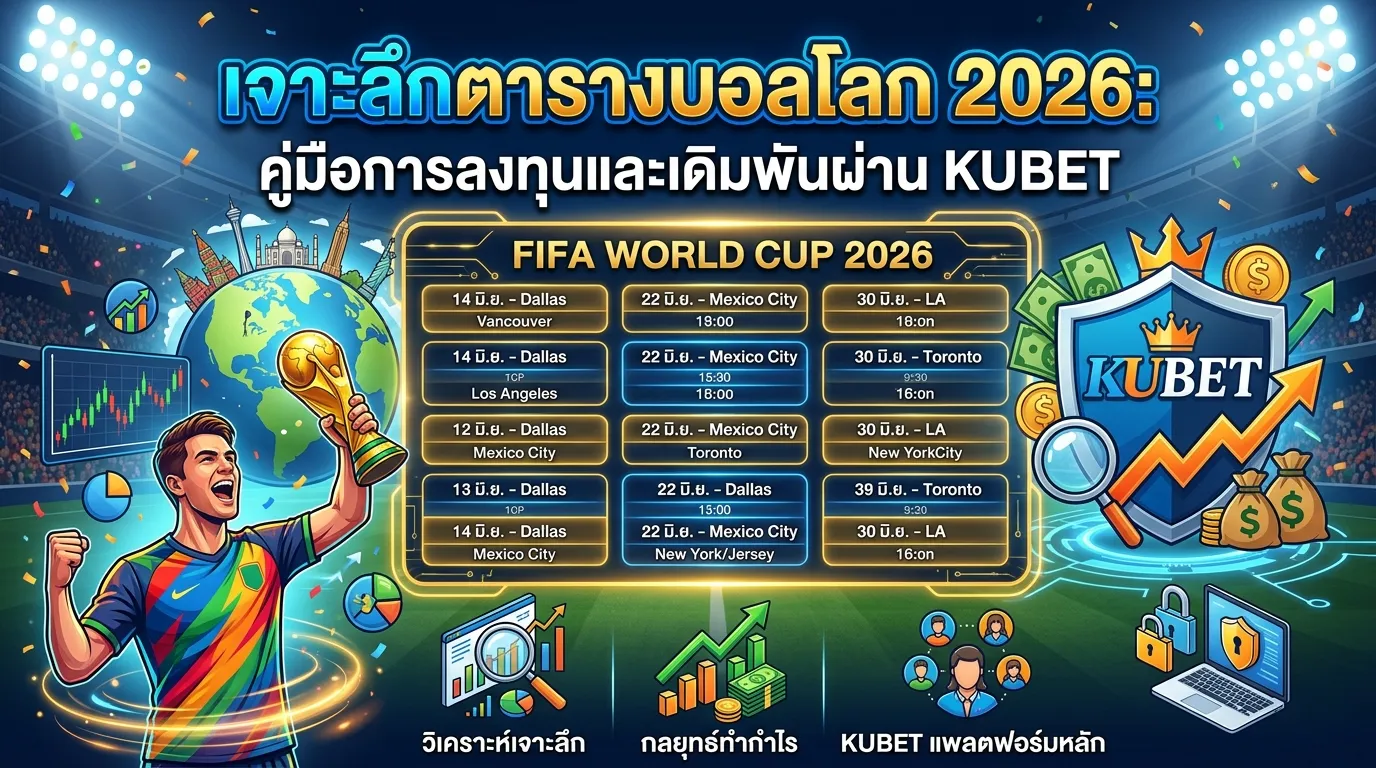 เจาะลึกตารางบอลโลก 2026: คู่มือการลงทุนและเดิมพันผ่าน KUBET